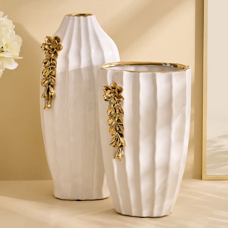Stellar Celestial Orla Porcelain Floral Vase - Large