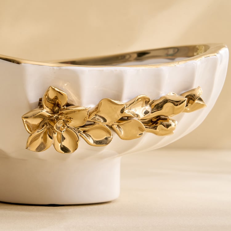 Stellar Celestial Orla Porcelain Floral Decorative Bowl