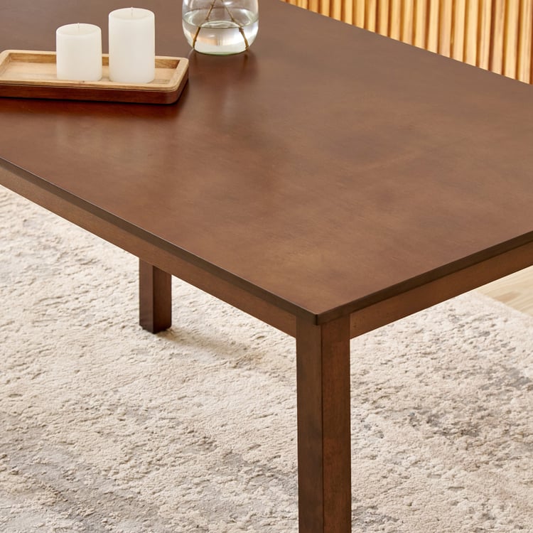 Helios Lia NXT Solid Wood 6-Seater Dining Set with Chairs and Bench - Brown