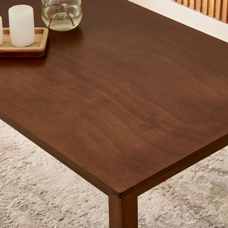 Helios Lia NXT Solid Wood 4-Seater Dining Set with Chairs - Brown