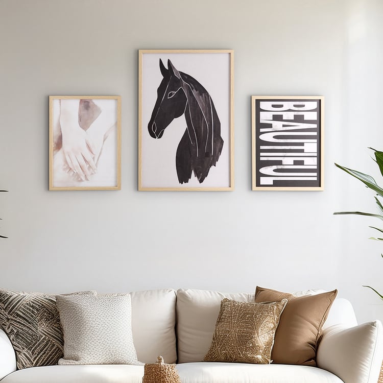 Brezza Twist Set of 3 Canvas Picture Frames