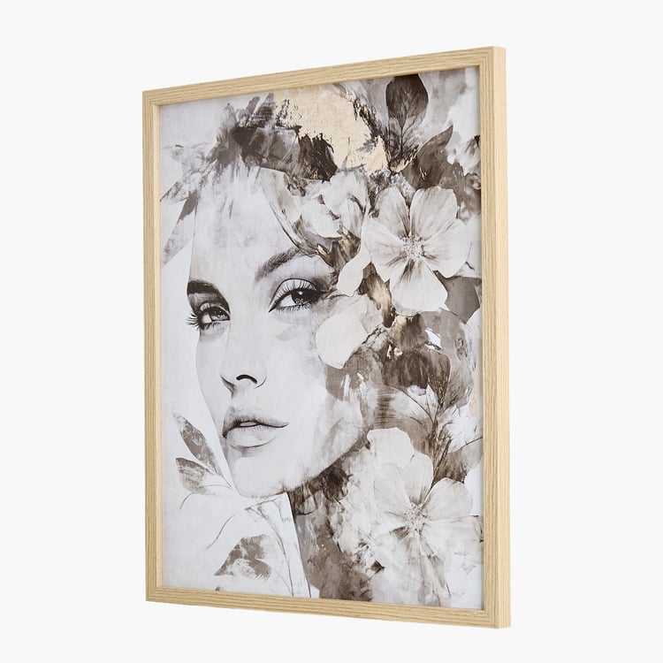 Brezza Twist Set of 5 Canvas Girl and Nature Picture Frames