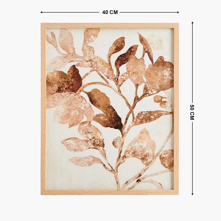 Brezza Twist Set of 2 Canvas Floral Picture Frames