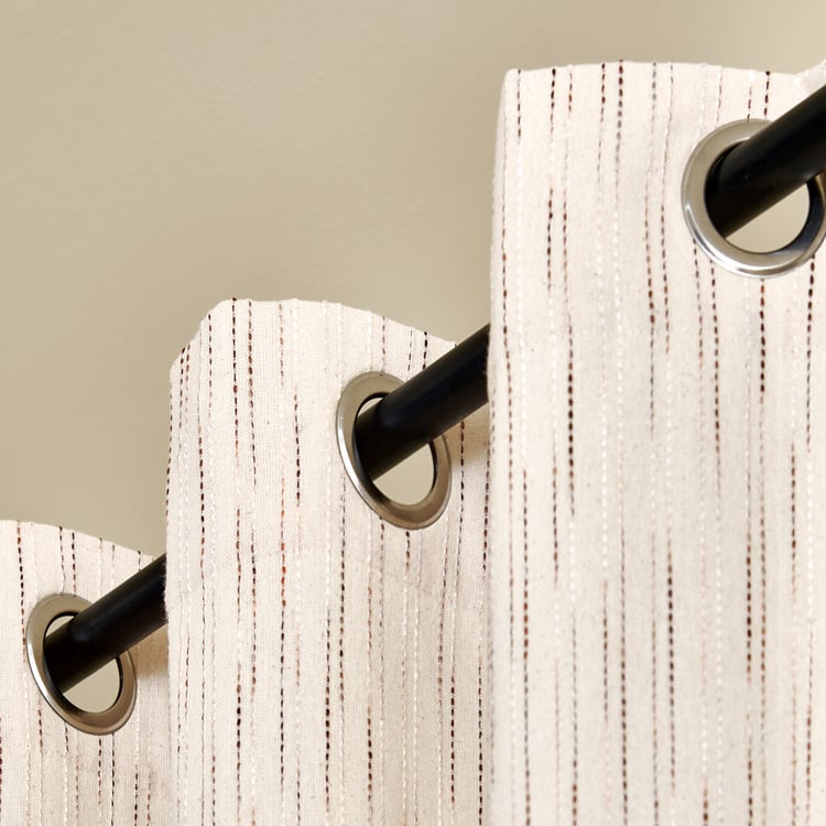 Ashley Set of 2 Embroidered Light-Filtering Window Curtains