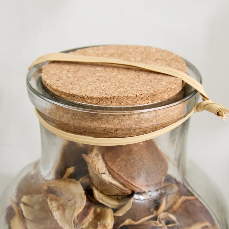 Lets Garden Hues Dried Cotton Chips in Glass Bottle