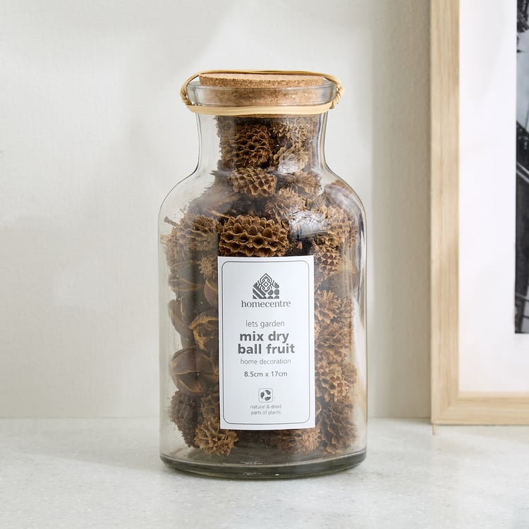Lets Garden Hues Dried Mix Dry Ball Fruit in Glass Jar