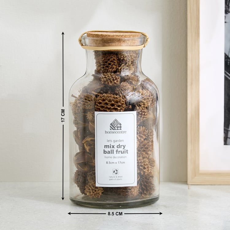 Lets Garden Hues Dried Mix Dry Ball Fruit in Glass Jar