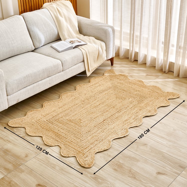 Natura Luma Jute Woven Carpet - 180x120cm