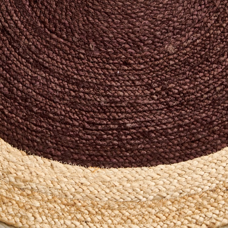 Natura Rova Jute Woven Rug - 90x90cm