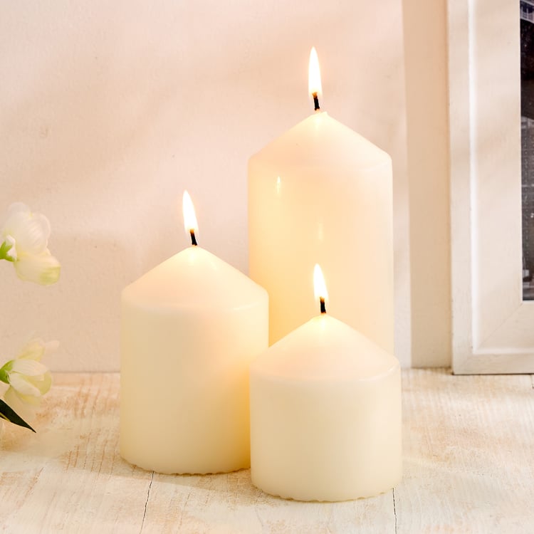Claire Unscented Pillar Candle
