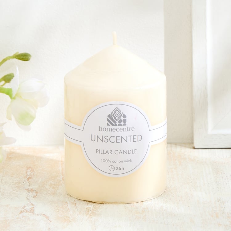 Claire Unscented Pillar Candle