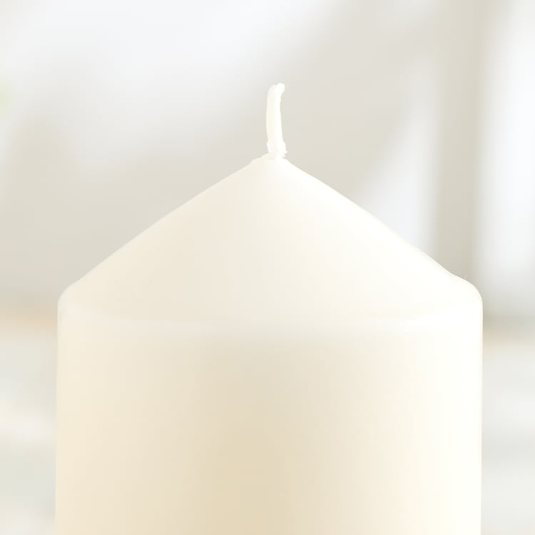 Claire Set of 2 Unscented Pillar Candles