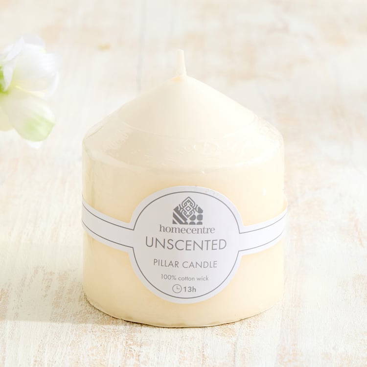 Claire Unscented Pillar Candle