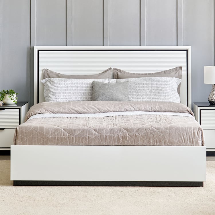 Sterling Lenard Queen Bed with Hydraulic Storage - White