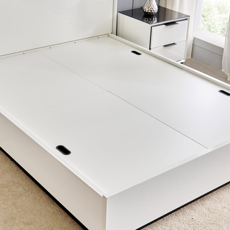 Sterling Lenard Queen Bed with Box Storage - White
