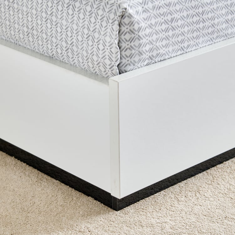 Sterling Albert Queen Bed with Box Storage - White