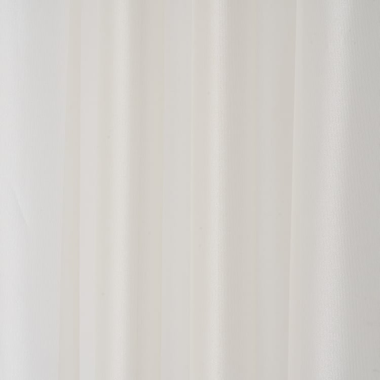 Glimmer Luxe Adriene Set of 2 Patterned Sheer Window Curtains - 5.2ft (160cm)