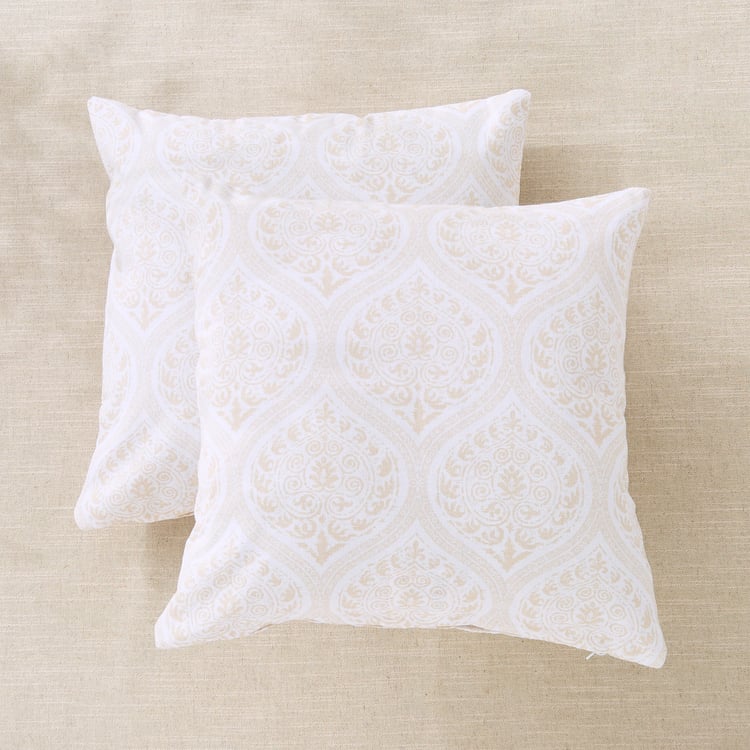 Fiesta Over Cast Set of 2 Ethnic Print Cushion Covers - 40x40cm