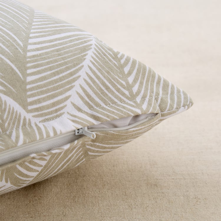Fiesta Sand Shell Set of 2 Printed Cushion Covers - 40x40cm