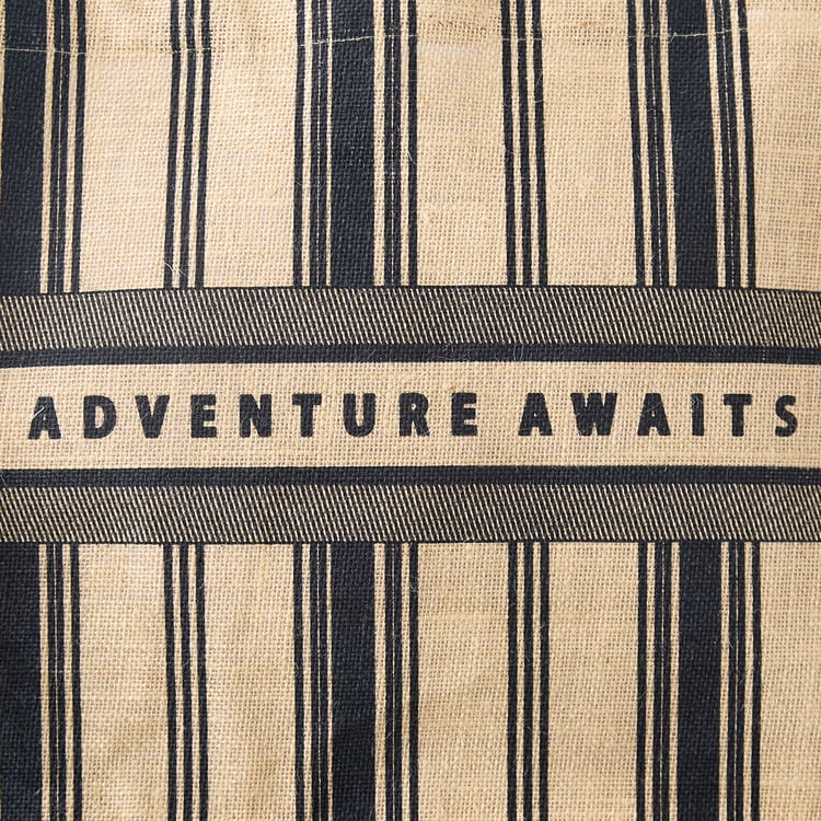 Minerals Jute Striped Tote Bag