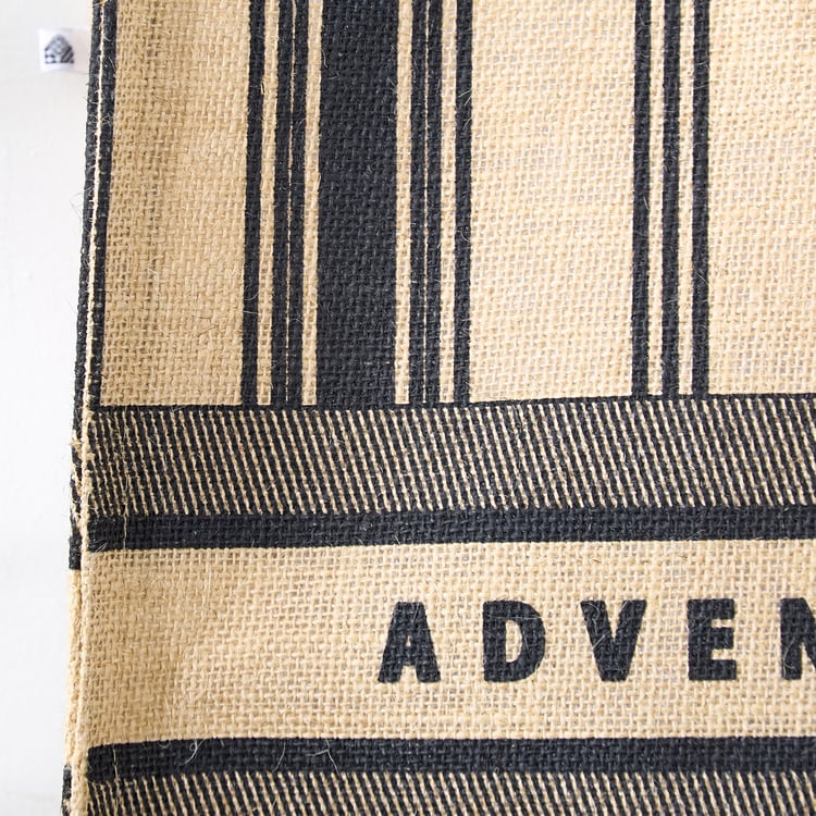 Minerals Jute Striped Tote Bag