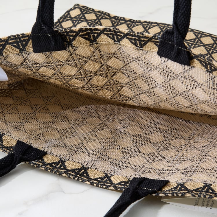 Minerals Jute Printed Tote Bag