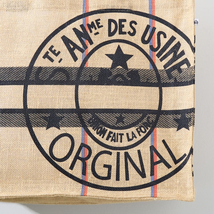 Minerals Jute Printed Tote Bag