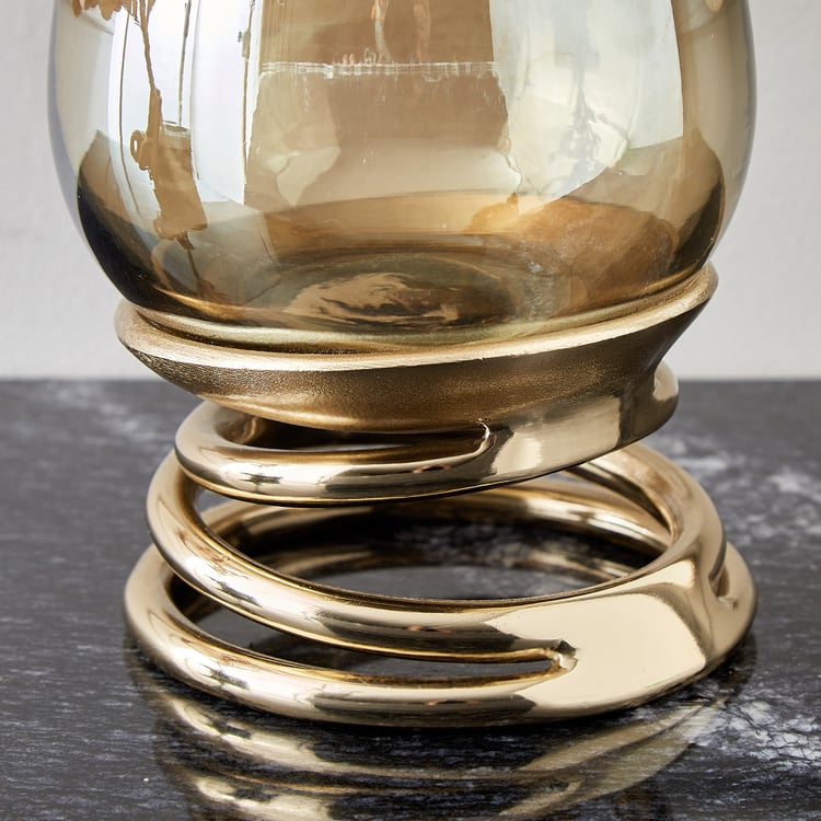 Brim Royale Swirl Glass Votive Candle Holder