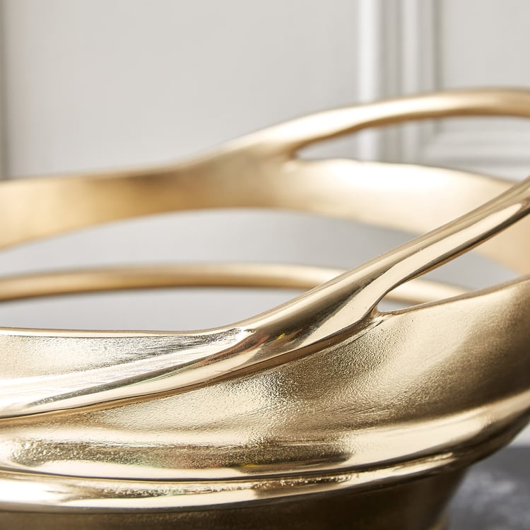 Brim Royale Swirl Aluminium Decorative Bowl