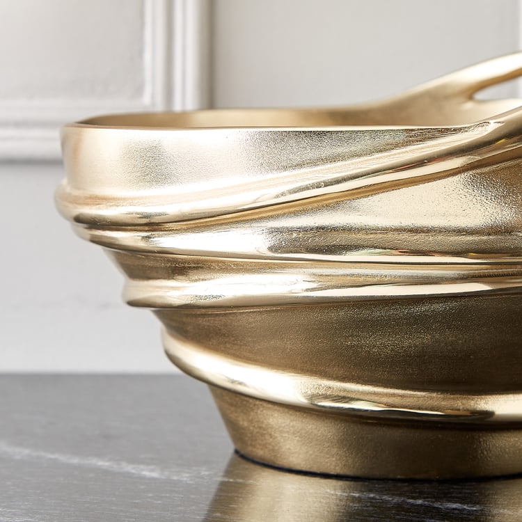 Brim Royale Swirl Aluminium Decorative Bowl