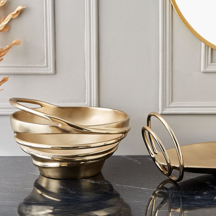 Brim Royale Swirl Aluminium Decorative Platter