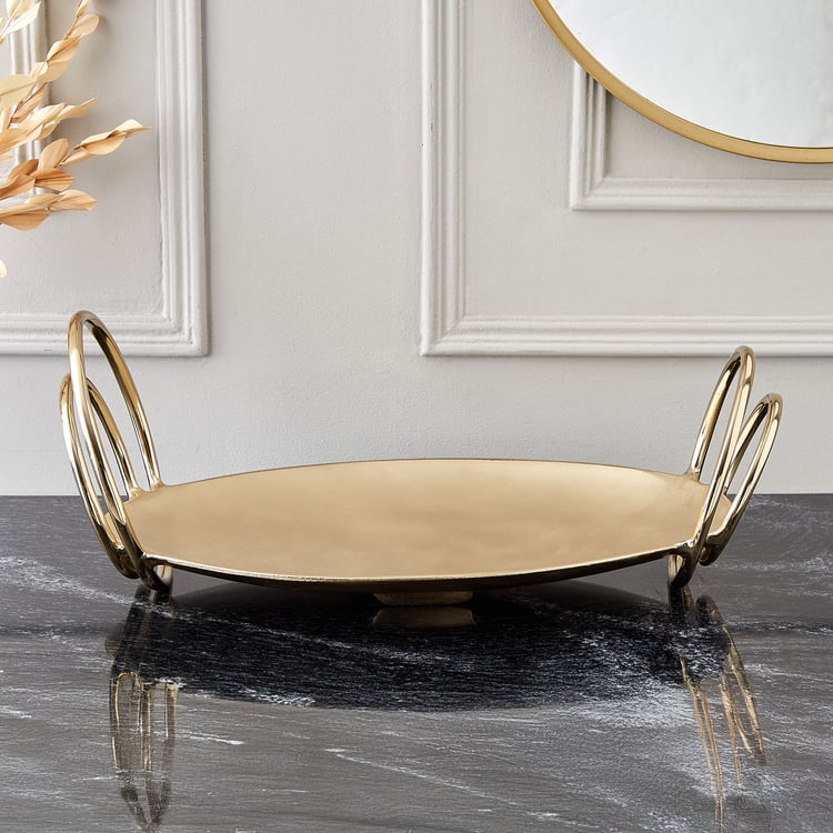 Brim Royale Swirl Aluminium Decorative Platter