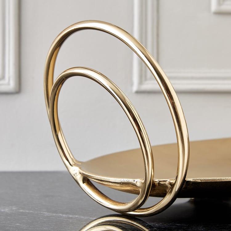 Brim Royale Swirl Aluminium Decorative Platter