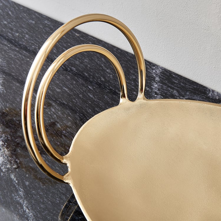 Brim Royale Swirl Aluminium Decorative Platter