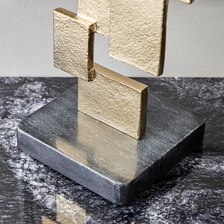 Brim Royale Blocks Aluminium Sculpture Table Accent