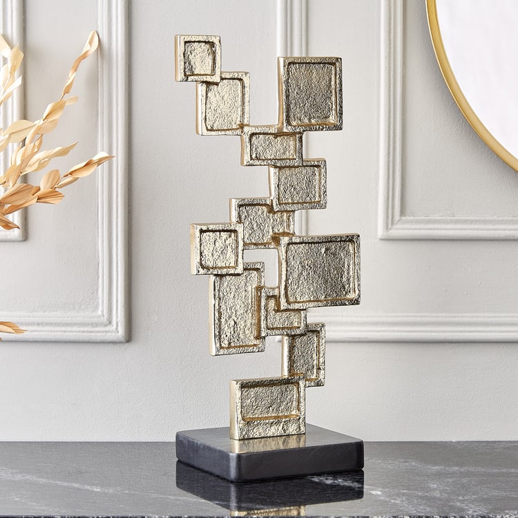 Brim Royale Blocks Aluminium Sculpture Table Accent