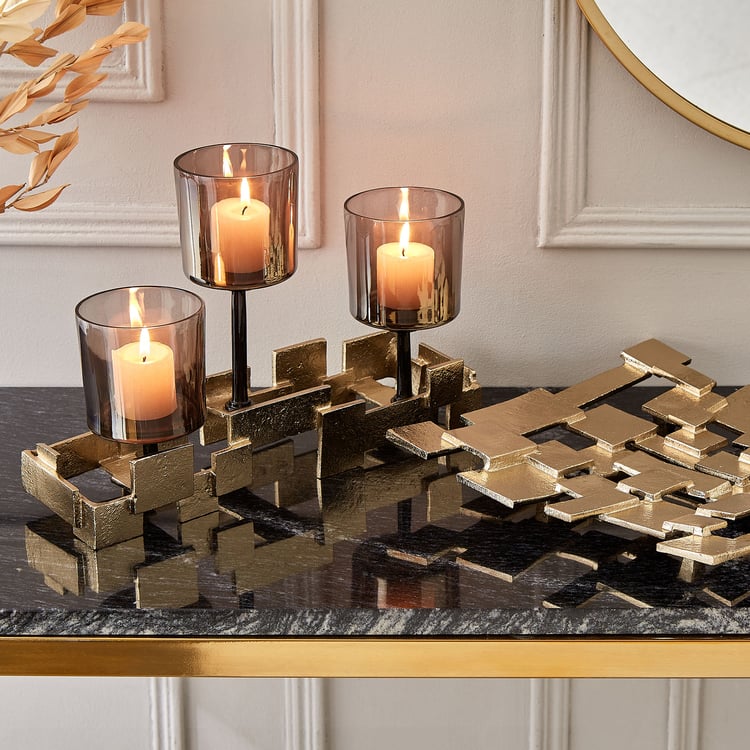 Brim Royale Blocks Aluminium Decorative Platter