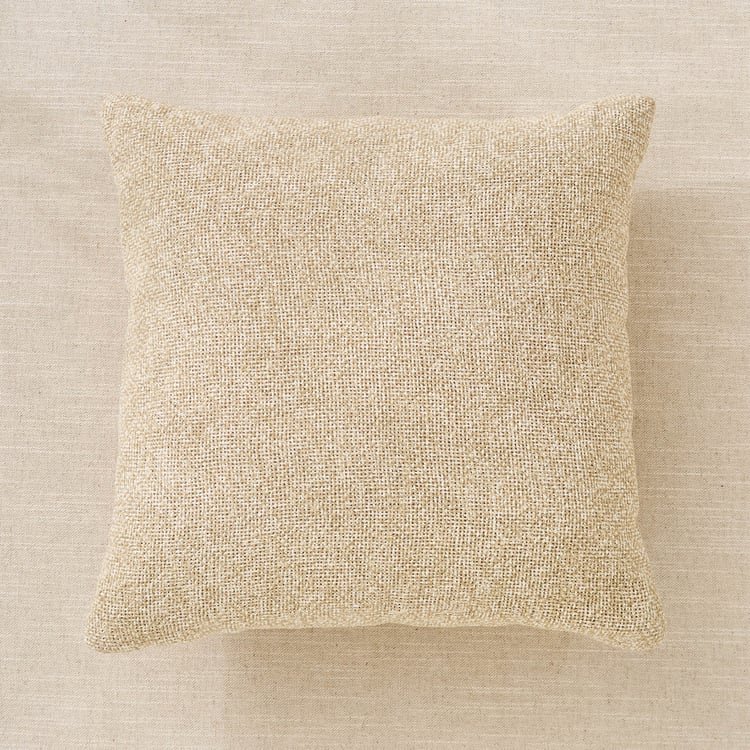 Jute Haze Impression Woven Filled Cushion - 40x40cm
