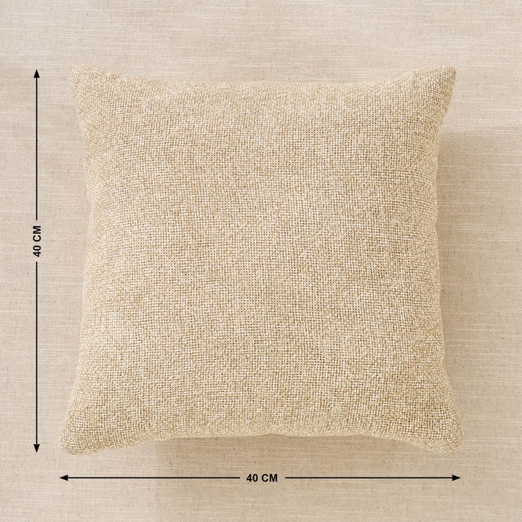 Jute Haze Impression Woven Filled Cushion - 40x40cm