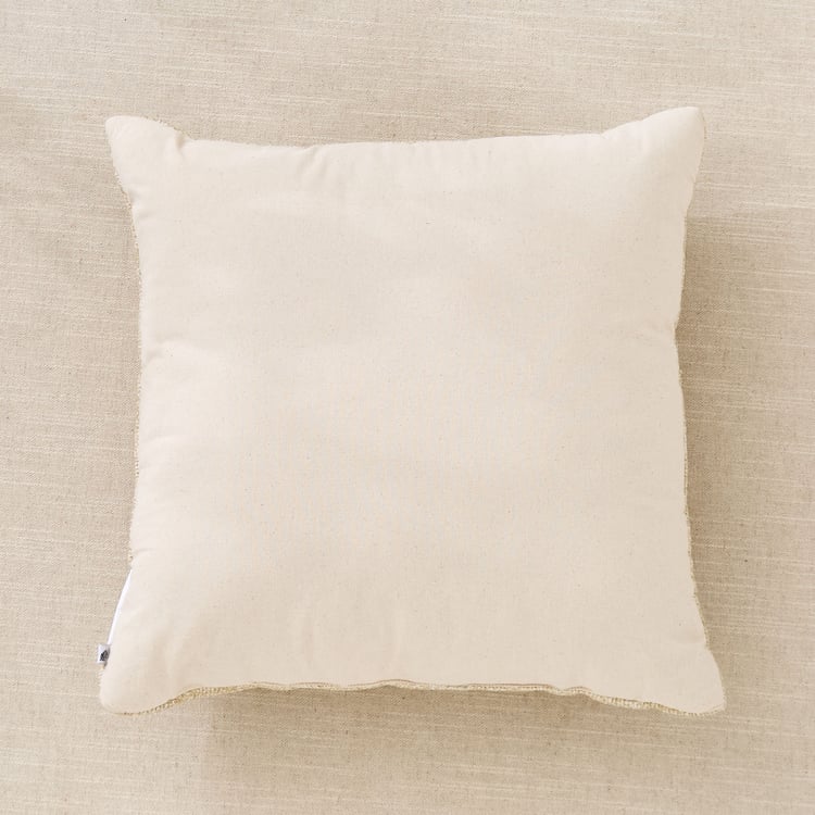 Jute Haze Impression Woven Filled Cushion - 40x40cm