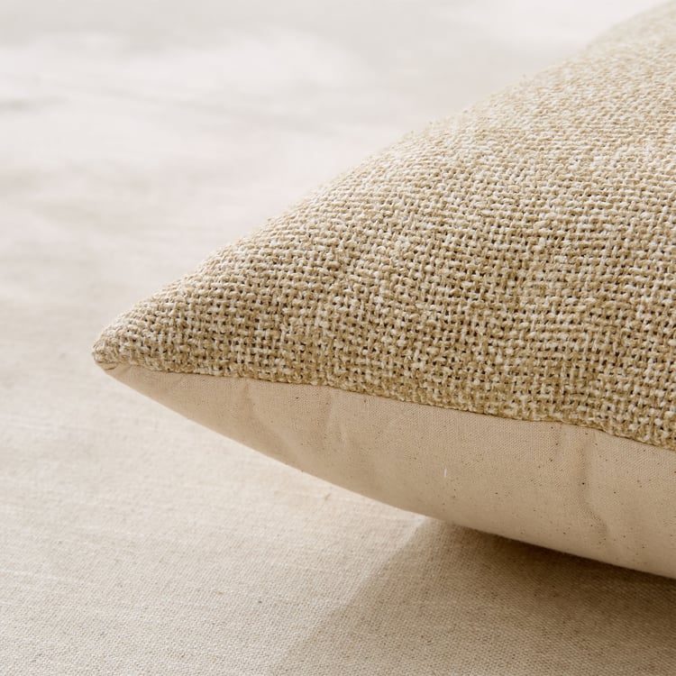 Jute Haze Impression Woven Filled Cushion - 40x40cm