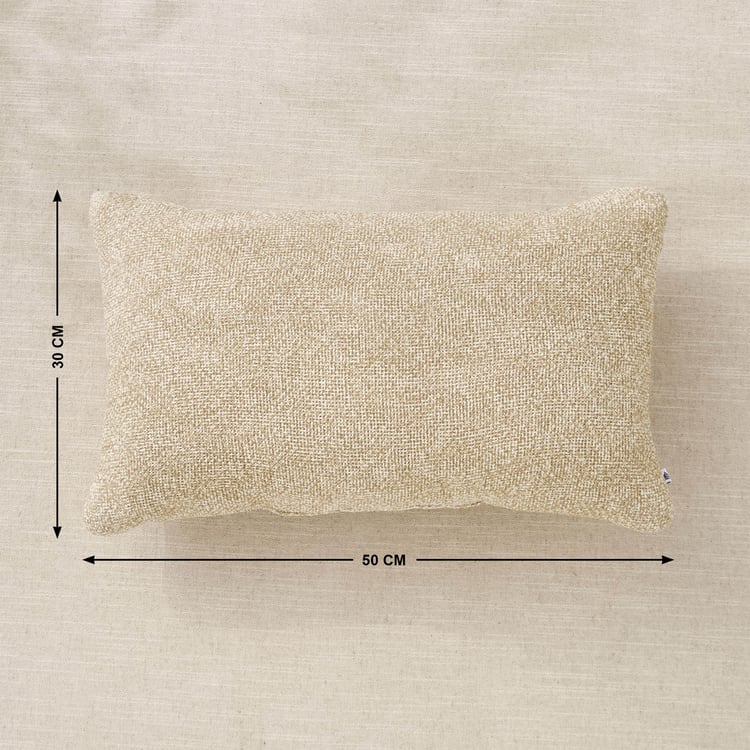 Jute Haze Impression Woven Filled Cushion - 50x30cm