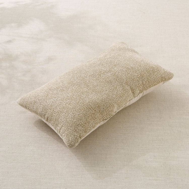 Jute Haze Impression Woven Filled Cushion - 50x30cm