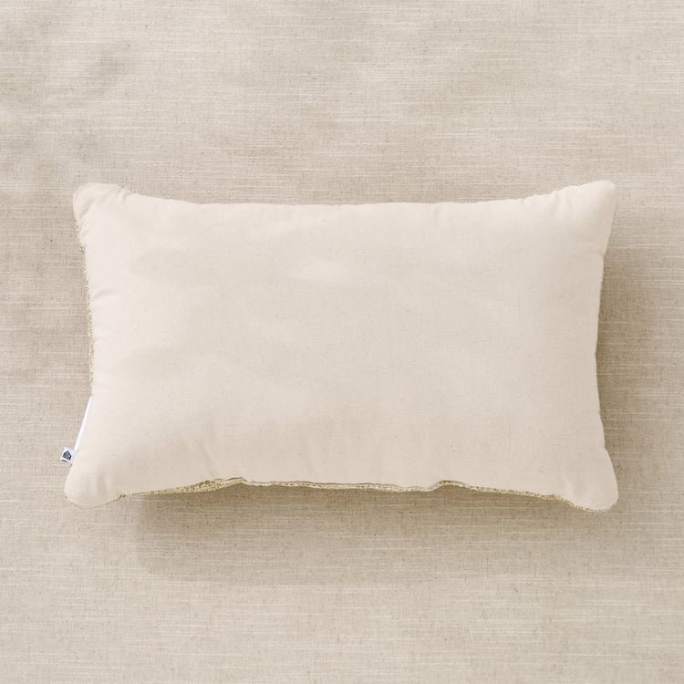 Jute Haze Impression Woven Filled Cushion - 50x30cm