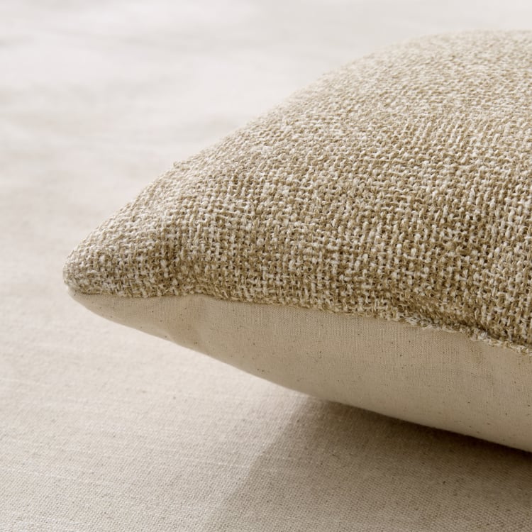 Jute Haze Impression Woven Filled Cushion - 50x30cm