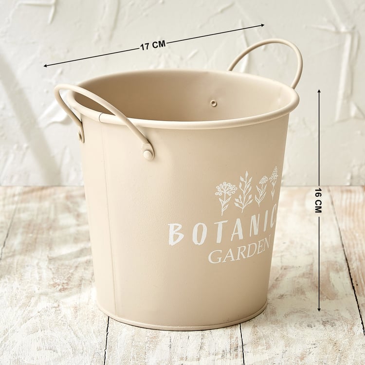 Lets Garden Rustica Metal Planter with Handle