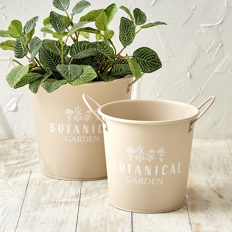 Lets Garden Rustica Metal Planter with Handles