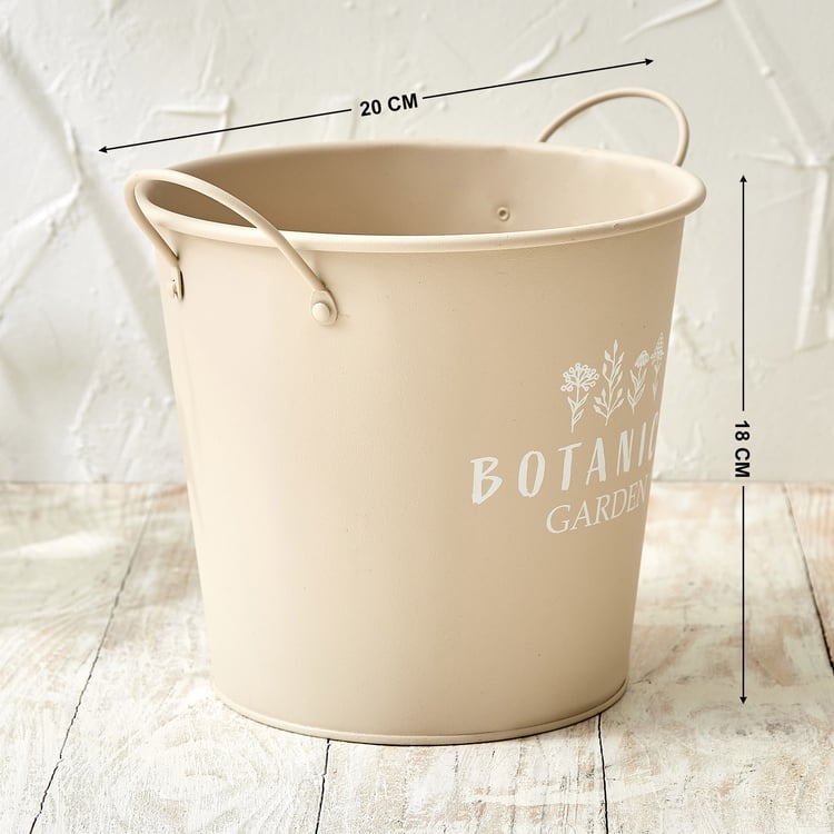 Lets Garden Rustica Metal Planter with Handles