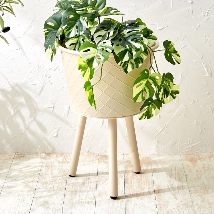 Lets Garden Rustica Metal Floor Planter with Stand