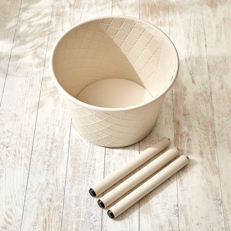 Lets Garden Rustica Metal Floor Planter with Stand